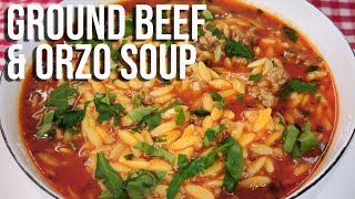 Ground Beef And Orzo Risoni Soup [upl. by Orpah721]