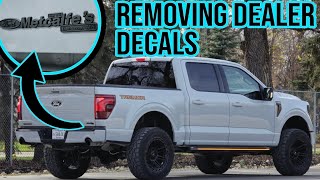 Removing Decals On My 2024 F150 Tremor [upl. by Llertnauq]