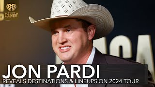 Jon Pardi Reveals New Destinations Lineups On 2024 Headlining Tour  Fast Facts [upl. by Icnarf]