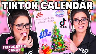 TIKTOK CANDY CALENDAR WAS A BAD IDEA  Freeze Dried Candy Advent Calendar [upl. by Suki]