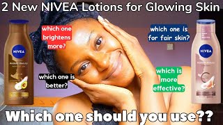 2 body lotions that will give you a brighter eventoned skin💯 Nivea Radiant and Beauty lotion [upl. by Barclay]