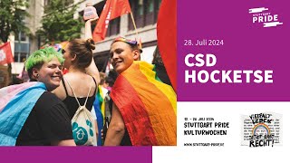 Stuttgart PRIDE 2024 CSD Hocketse 2024  Sonntag [upl. by Neetsyrk300]