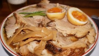 仙台めし 仙台ラーメン激戦区「みずさわ屋」の「柔らかバラ肉そば」 Ramen topped with large simmered pork [upl. by Philender639]