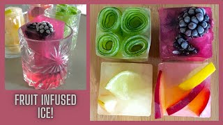 4 Cocktail Ice cube ideas infused with fruits [upl. by Sully228]