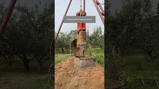 Process Of Using A Good Tool To Drill A Deep Well In An Orchard [upl. by Analiese801]