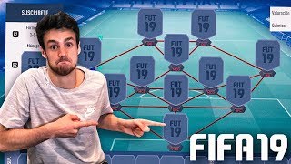 FORMACIÓN BRUTAL CON 3 DEFENSAS EN FIFA 19 [upl. by Philine]