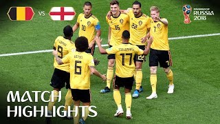 Belgium v England  2018 FIFA World Cup  Match Highlights [upl. by Serilda]