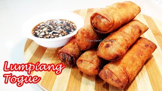 HOW TO MAKE EASY LUMPIANG TOGUE RECIPE  YUMMY BEAN SPROUT SPRING ROLLS [upl. by Francisco]