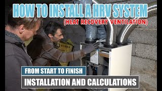 How to Install a Heat Recovery Ventilation HRV System  HVAC Tips [upl. by Ettenirt652]