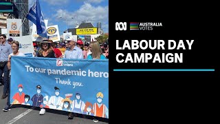 Queenslands Labour Day march joins election campaign  ABC News [upl. by Lenette714]