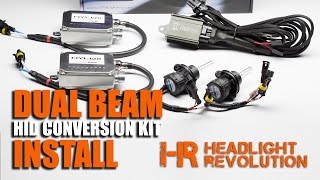 How to Install a Dual Beam HID  BiXenon HID Conversion Kit Relay Harness [upl. by Trudnak626]