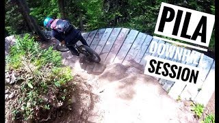 Downhill Riding in Pila Italien [upl. by Berni]