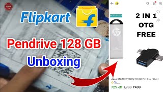 HP V220W 128 GB Pen Drive Silver Unboxing amp Review  Cheapest And Best Flipkart Pendrive Unboxing [upl. by Everard]