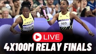 4x100m Relay Finals Live Paris Olympic Games [upl. by Kalikow]