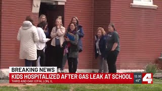 Students taken to hospital after gas leak at OFallon Illinois school [upl. by Schweitzer]