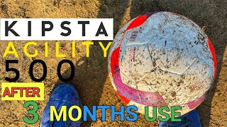 best football under 900 rs 3 months review and ground test  kipsta agility 500 football review [upl. by Atalya]