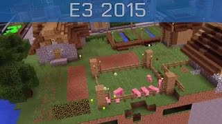 Microsoft HoloLens  E3 2015 Minecraft Gameplay HD [upl. by Nwadal923]