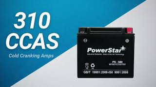 PowerStar PS680 AGM Battery Review  Elevate Your Ride with High CCA Power [upl. by O'Neil]