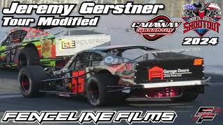 Jeremy Gerstner Tour Modified Caraway Speedway North South Shootout 2024 [upl. by Letsyrk]