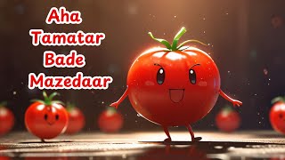 Aha Tamatar Bade Mazedaar  आहा टमाटर  Tamatar Song  Poem for Kids  Hindi Rhymes amp Songs For Kids [upl. by Belter343]