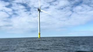 Offshore wind farms spin off NY coast [upl. by Eastlake]