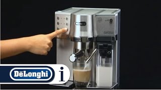 How to make a cappuccino in your DeLonghi EC 860 coffee maker [upl. by Schaffel]