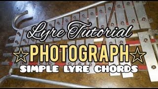 PHOTOGRAPH  Lyre Playing amp Tutorial SlowMo Practice  Simple Lyre Chords [upl. by Garik624]