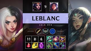 LeBlanc Mid vs Irelia Perfect KDA Legendary  EUW Challenger Patch 1421 [upl. by Levan]