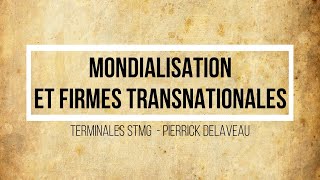 TSTMG  La mondialisation  Définition amp Mise en concurrence des espaces [upl. by Gnav]