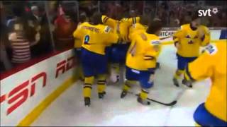 Mika Zibanejads goal in overtime against Russia IIHF WJC Final 2012 [upl. by Ititrefen]