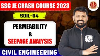 SSC JE 2023  Soil Mechanics  04  Permeability amp Seepage Analysis  Civil Engineering [upl. by Hugon209]