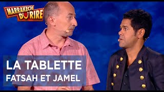 Jamel Debbouze et Fatsah Bouyahmed  La tablette  Marrakech du rire 2017 [upl. by Meurer594]