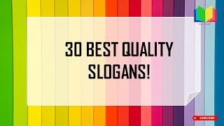 Best Quality Slogans  Quality Slogan in English Slogan  Quality Quotes  Quality is Important [upl. by Atiuqahc556]