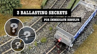 Track ballasting secrets  immediate initial effects and great final results for your model railway [upl. by Olwen]