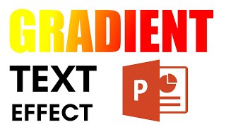 Gradient Text in PowerPoint EASY Tutorial [upl. by Hedda531]