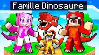 Adopté par une FAMILLE de DINOSAURE sur Minecraft [upl. by Namrehs]