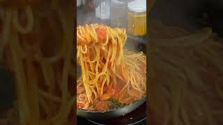 SPAGHETTI CHERRY TOMATOES AND MOZZARELLA shorts asmr [upl. by Berk]