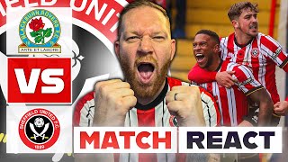 EASIEST AWAY GAME OF THE SEASON  Blackburn 02 Sheff United  Match React [upl. by Annaiviv]