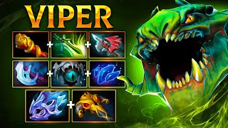 керри ВАЙПЕР в НЕРЕАЛЬНОЙ зарубе   carry VIPER DOTA 2 [upl. by Bore]