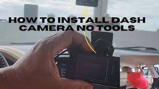 How to Install Front And Rear Dash Camera Hide all Wires No Tools Easy [upl. by Allerim]