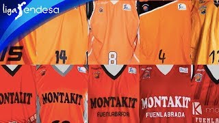 Las camisetas del Baloncesto Fuenlabrada 19962018  Liga Endesa [upl. by Ahsatsana]