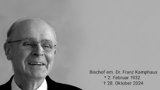 Requiem mit Gebärdensprachenübersetzung von Bischof em Dr Franz Kamphaus [upl. by Lotsirhc432]