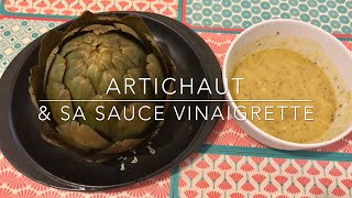 Recette Facile  Artichaut amp Sauce Vinaigrette  Artichoke amp Vinaigrette Sauce  HeyLittleJean [upl. by Peyter]