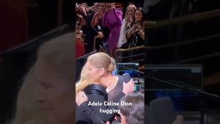 Adele se conmueve hasta las lágrimas al encontrarse con Céline Dion en Las Vegas adele celinedion [upl. by Ynos819]