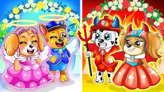 Paw Patrol Ultimate Rescue  Angel vs Devil Pups Who Will Win the Heart of the Viewer  Rainbow 3 [upl. by Anu]