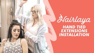 Product Review Hairlaya Handtied extension Styled by Karri Graves [upl. by Calvinna]