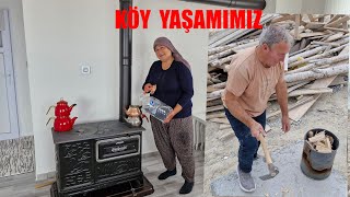 AKŞAM AKŞAM SOBAMIZI YAKTIK VE YENİ EVİMİZDE YAPTIKLARIMIZ [upl. by Odin]