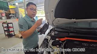 Ốp chắn lá cây  chắn rác hốc bánh xe Toyota CROSS [upl. by Esinaj287]