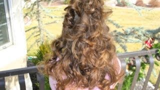 Headband Curls  No Heat Hair Curling  CuteGirlsHairstyles  Disney Style [upl. by Bainbridge]