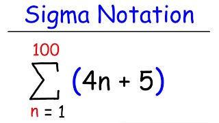 Sigma Notation and Summation Notation [upl. by Einhorn372]